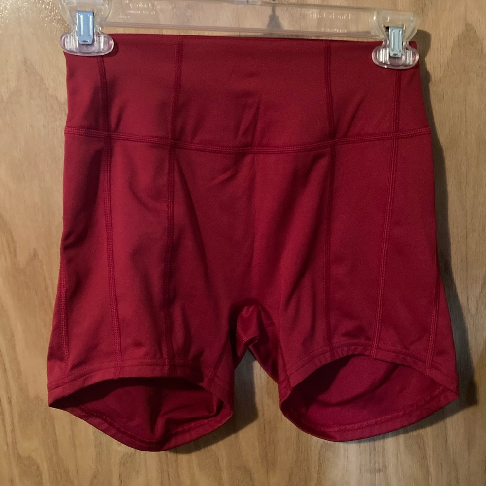 Gymshark Women's Deep Red Bike Shorts